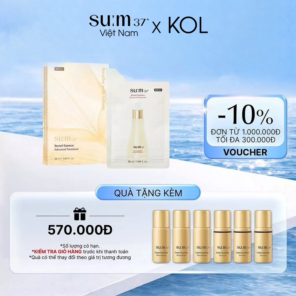 Nước Thần Sum37 Secret Essence Advanced Refill Bag Dạng Gói 50ml