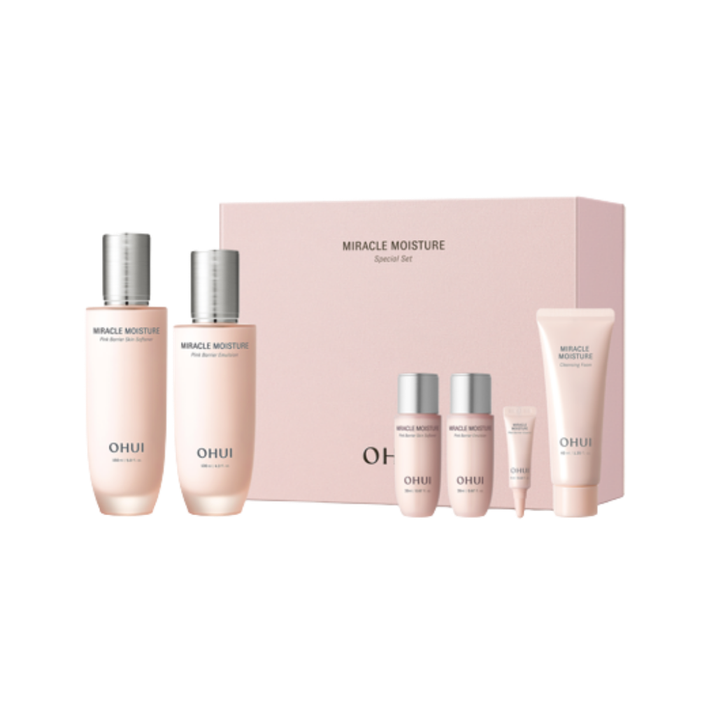 Bộ Dưỡng Ẩm Ohui Miracle Moisture Pink Barrier 2pcs Set