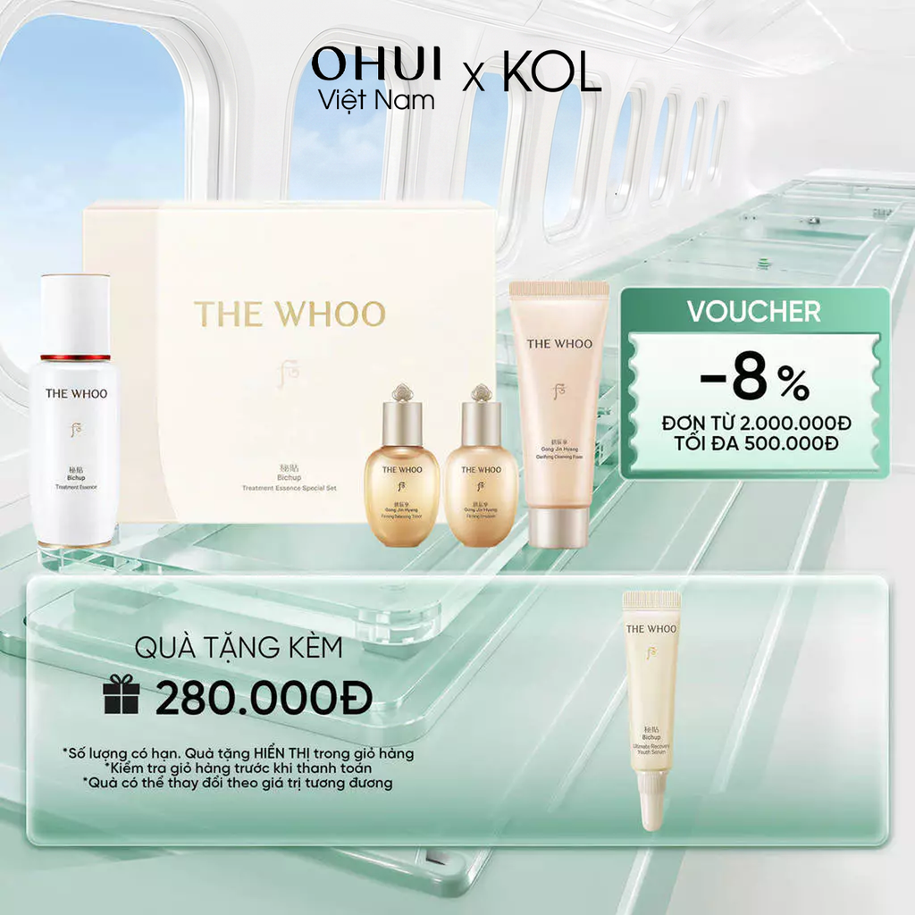 [KOL x OHUI] Bộ Tinh chất Trẻ Hóa Whoo Bichup Treatment Special Set