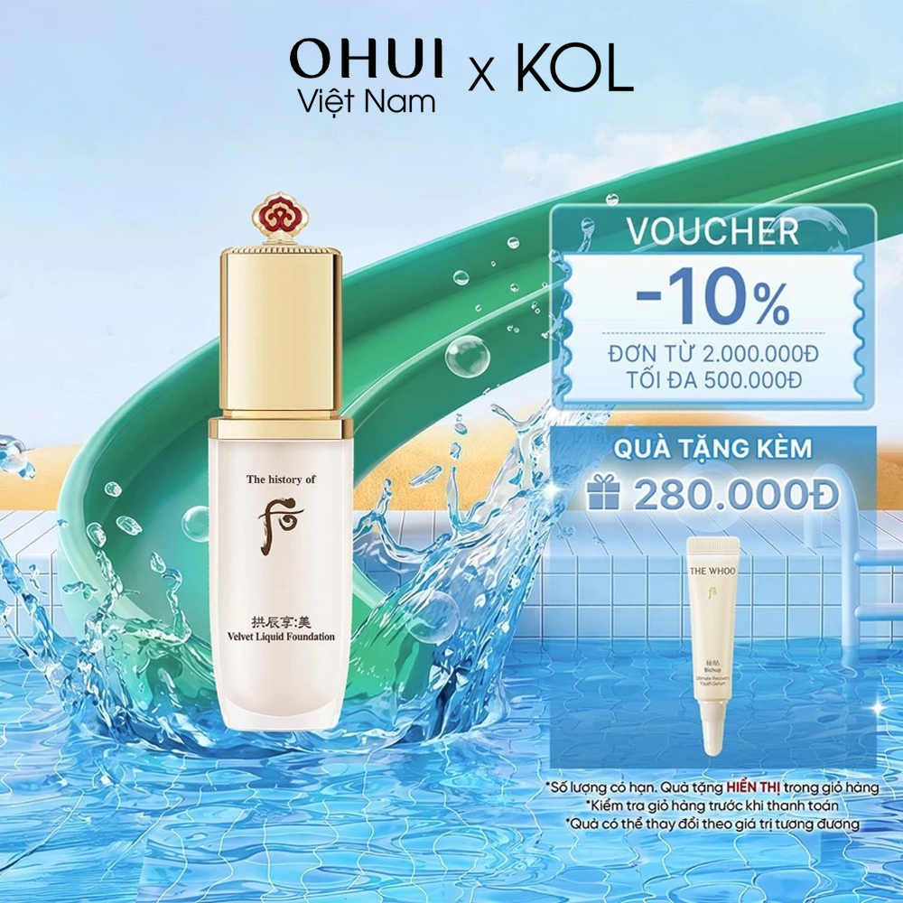 [KOL x OHUI] Kem Nền Che Khuyết Điểm Gongjinhyang Mi Velvet Liquid Foundation