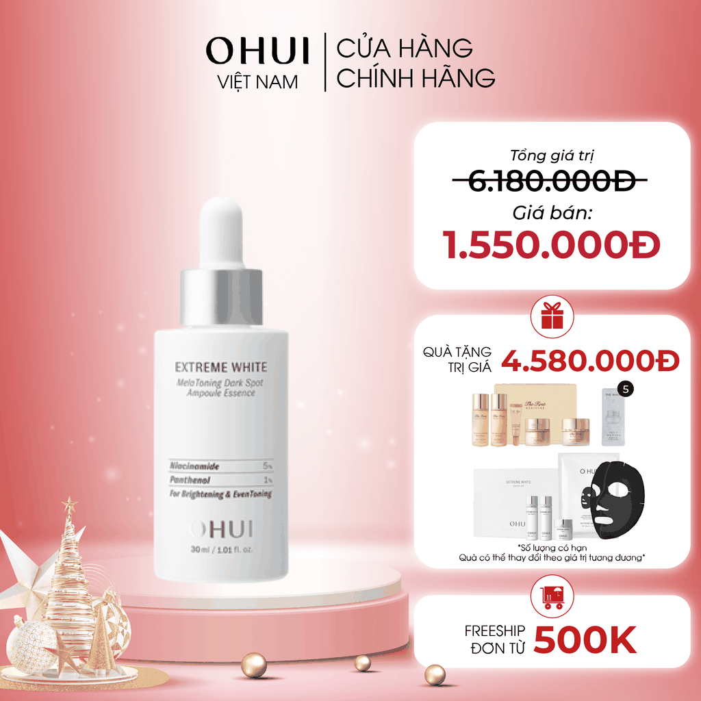 Bộ Dưỡng Da Ohui Extreme White Ampoule Set