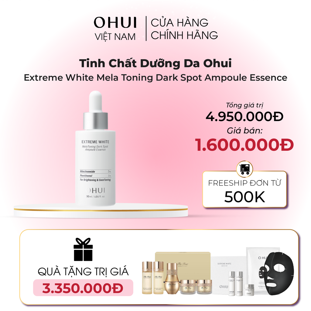 Bộ Dưỡng Da Ohui Extreme White Ampoule Set
