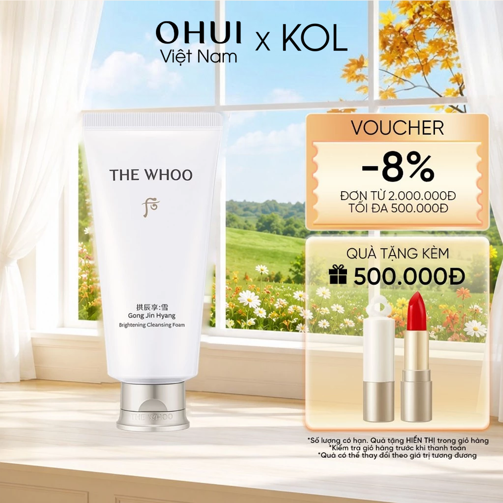 [KOL x OHUI] Sữa Rửa Mặt Dưỡng Trắng Gongjinhyang Seol Brightening Cleansing Foam