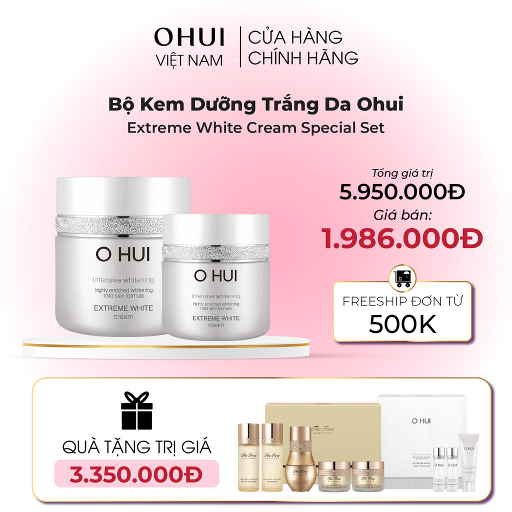 Bộ Dưỡng Da Ohui Extreme White 5pcs Special Set