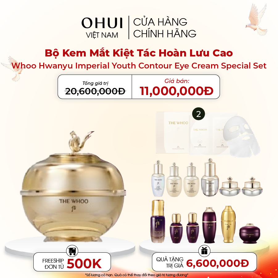 Bộ Kem Mắt Kiệt Tác Hoàn Lưu Cao Whoo Hwanyu Imperial Youth Contour Eye Cream 60ml