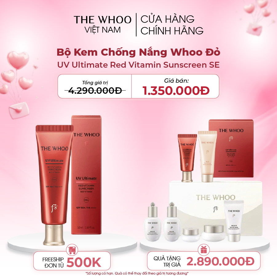 Bộ Kem Chống Nắng Whoo Đỏ UV Ultimate Red Vitamin Sunscreen SE