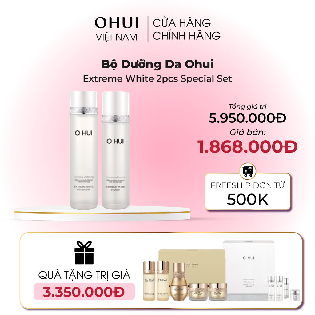 Bộ Dưỡng Da Ohui Extreme White 7pcs Special Set