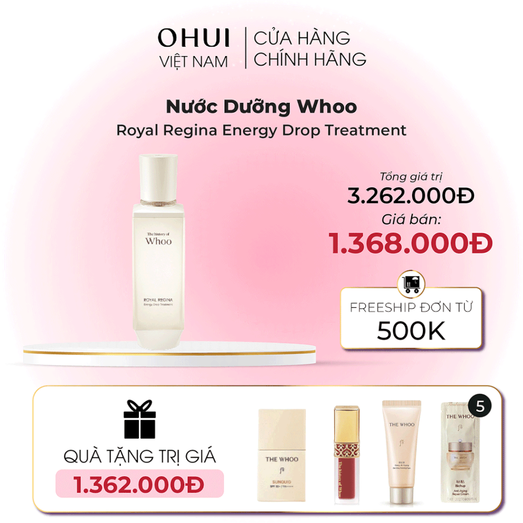 Nước Dưỡng Whoo Royal Regina Energy Drop Treatment
