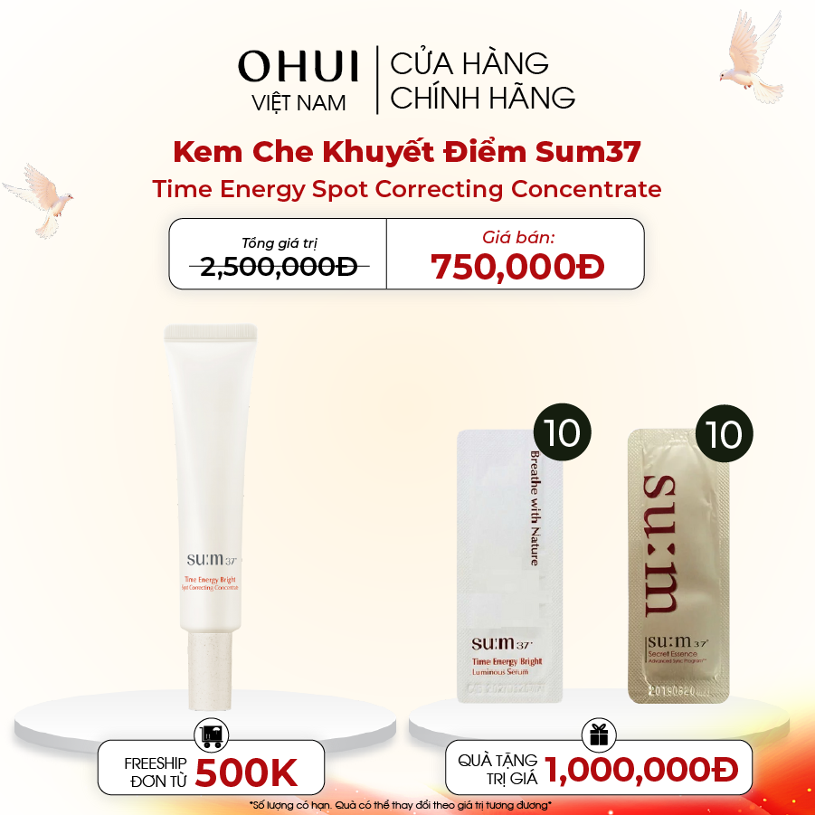 Kem Che Khuyết Điểm Sum37 Time Energy Spot Correcting Concentrate