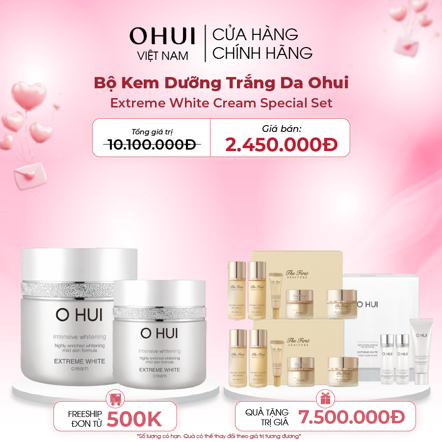 Bộ Dưỡng Da Ohui Extreme White 5pcs Special Set