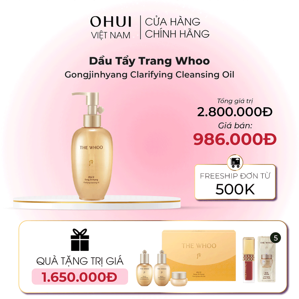 Dầu Tẩy Trang Whoo Gongjinhyang Clarifying Cleansing Oil