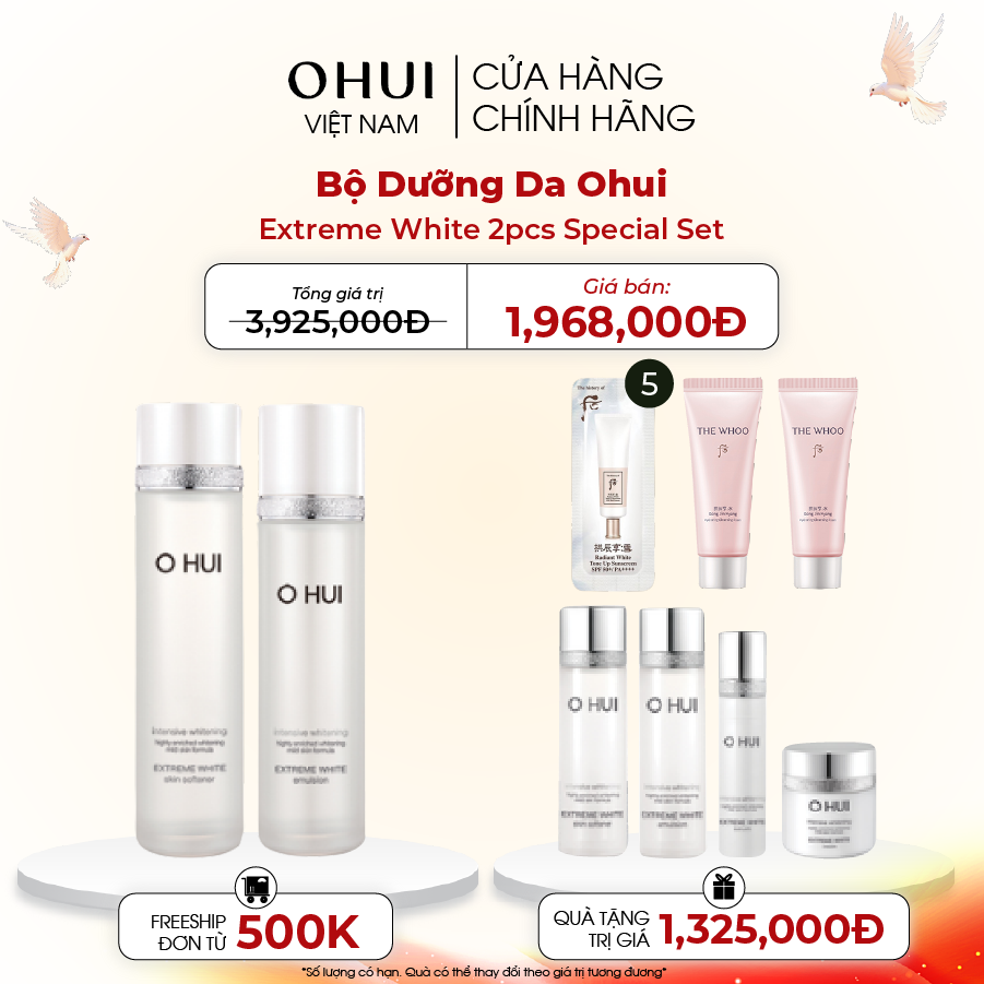 Bộ Dưỡng Da Ohui Extreme White 2pcs Special Set