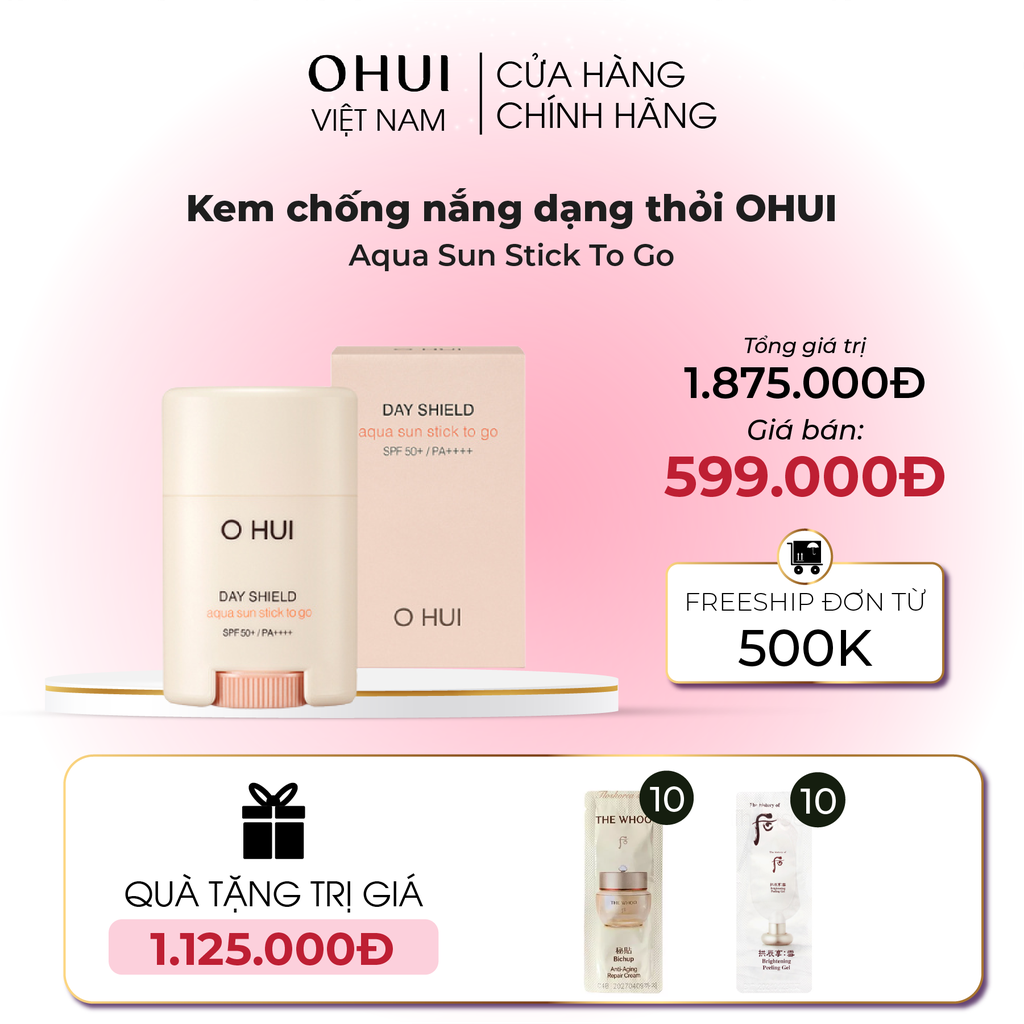 Kem chống nắng dạng thỏi OHUI Aqua Sun Stick To Go
