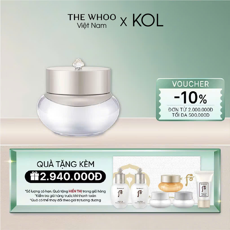 Kem Dưỡng Trắng Da Whoo Gongjinhyang Seol Radiant Brightening Power Cream