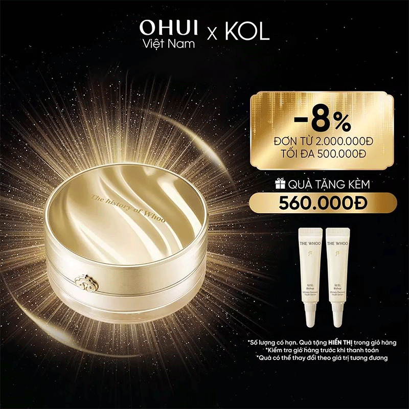 [KOL x OHUI] Phấn Phủ Tăng Cường Khả Năng Hút Dầu Gongjinhyang Mi Luxury Luminous Powder