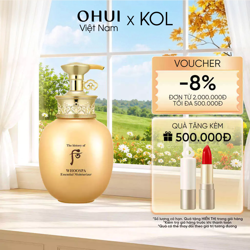[KOL x OHUI] Sữa dưỡng thể Đông y WhooSpa Essential Moisturizer