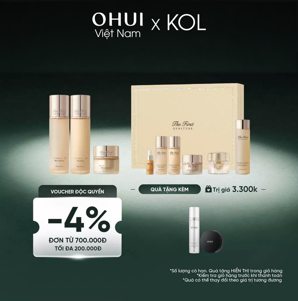 [KOL x OHUI] Bộ Dưỡng Da Ohui The First Geniture 3pcs Special Set Y25