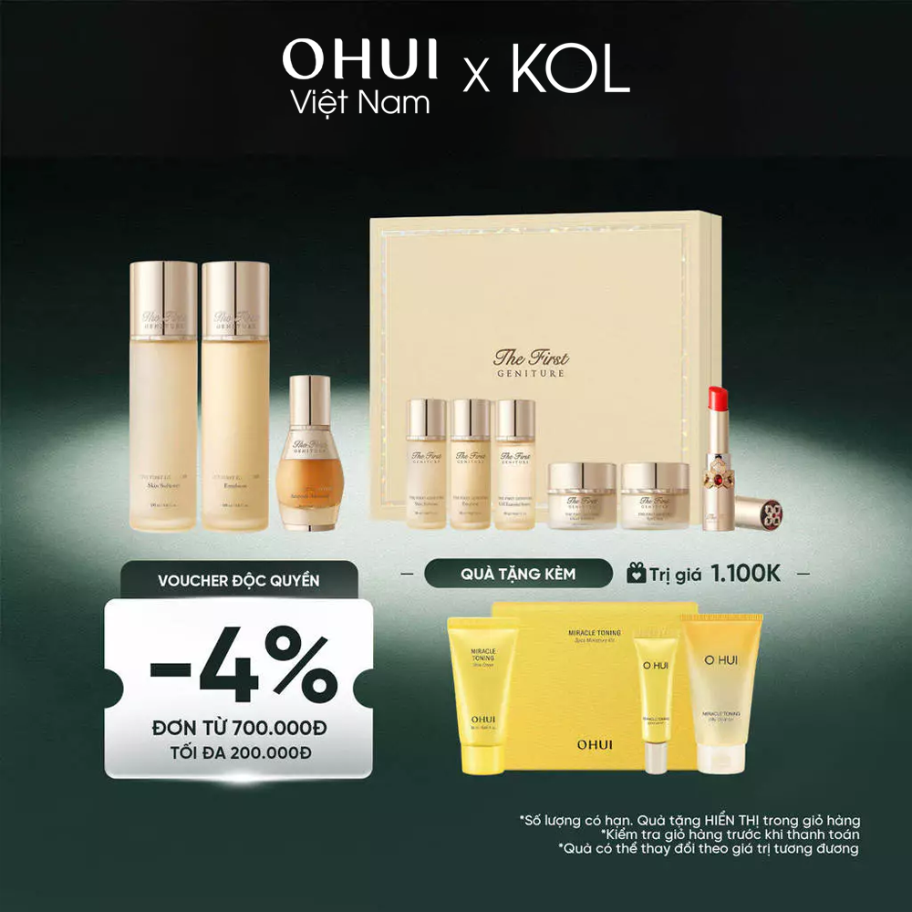 [KOL x OHUI] Bộ Dưỡng Da Ohui The First Geniture Signature Set