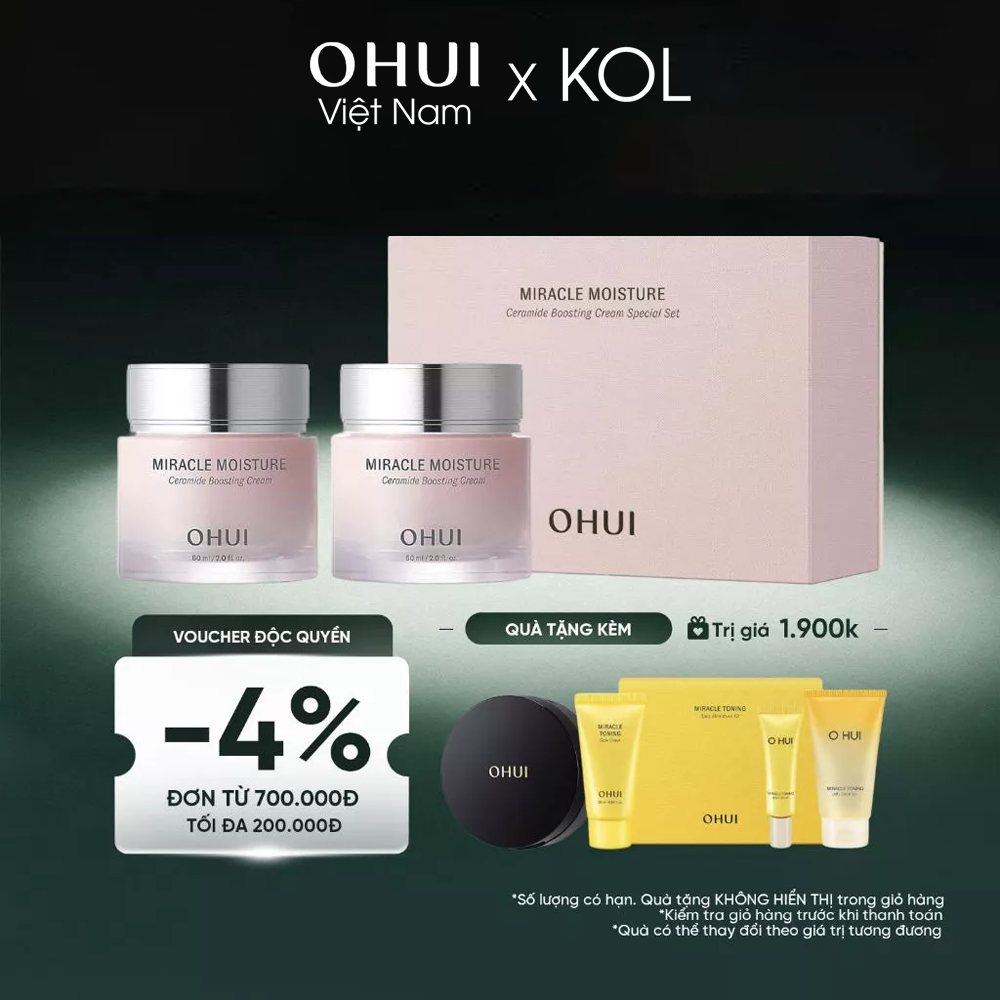 [KOL x OHUI] Bộ Kem dưỡng ẩm sâu OHUI Miracle Moisture Cream