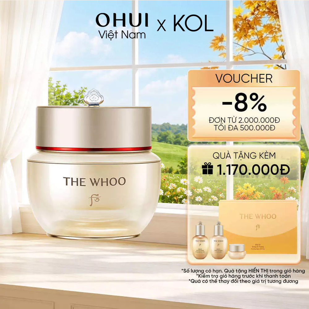 [KOL x OHUI] Kem Dưỡng Tự Nhuận Da Whoo Bichup Anti Anging Repair Cream