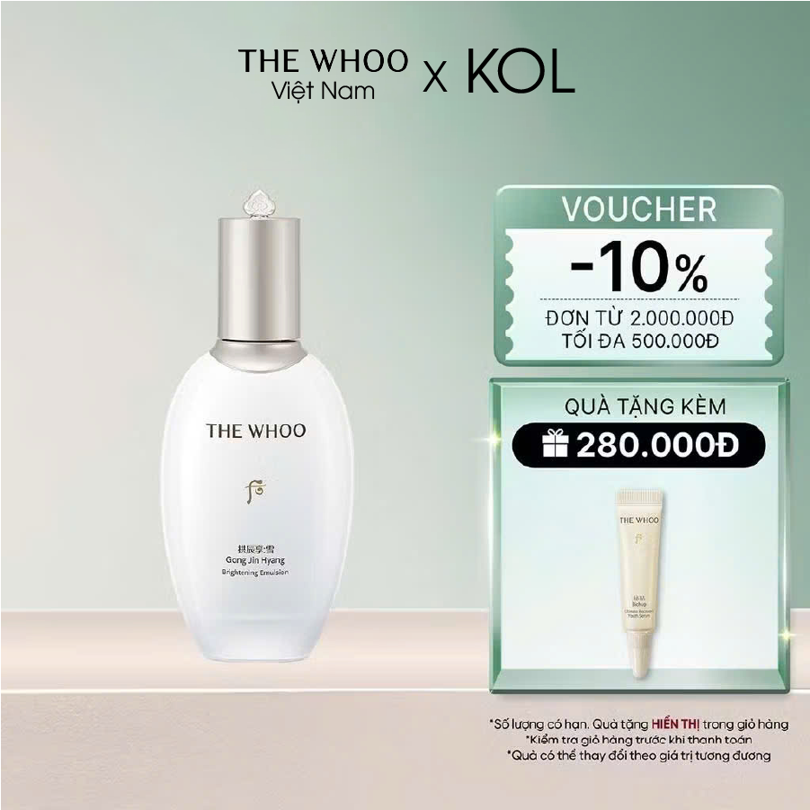Sữa dưỡng trắng da Whoo Gongjinhyang Seol Brightening Emulsion