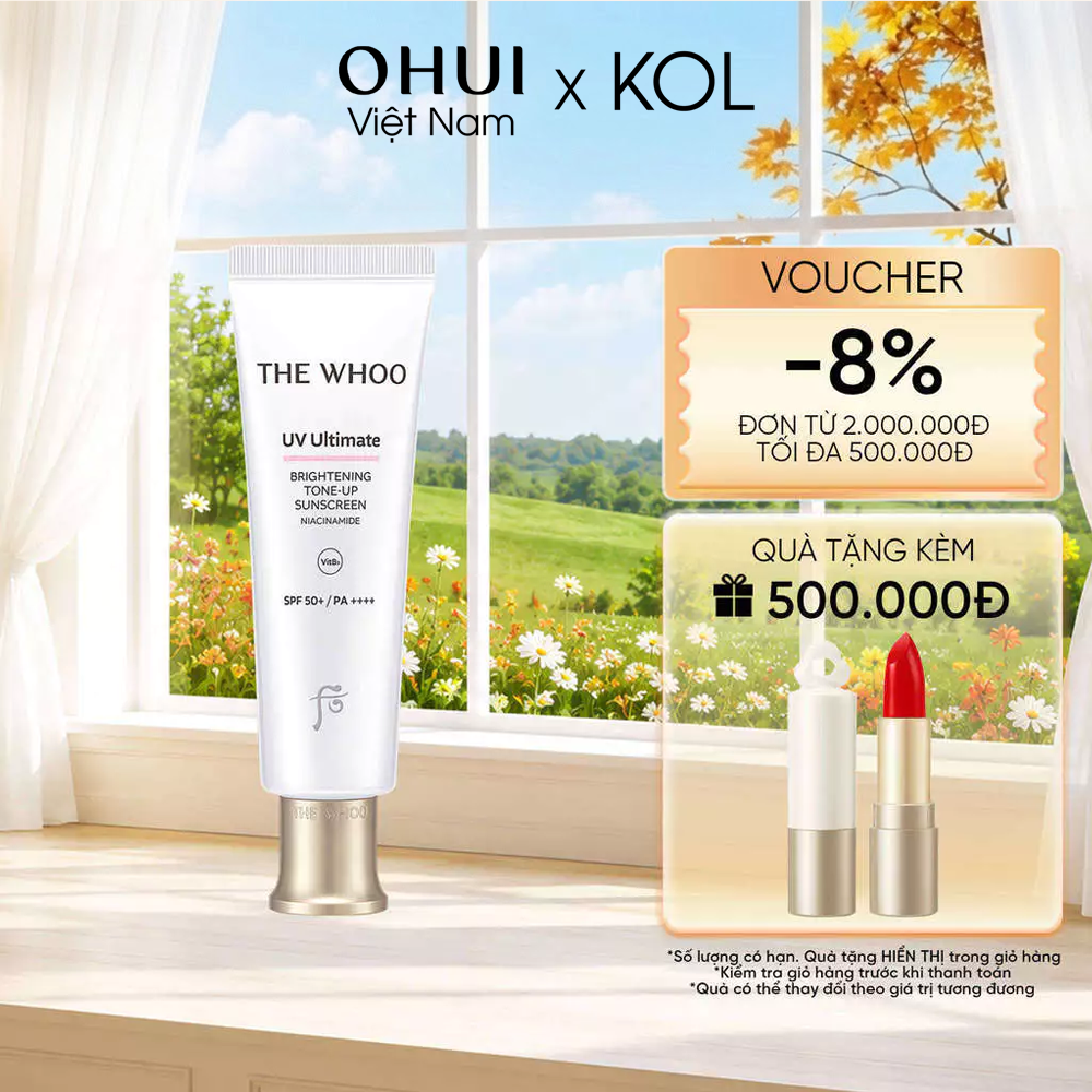 [KOL x OHUI] Kem Chống Nắng Nâng Tone Whoo UV Ultimate Brightening