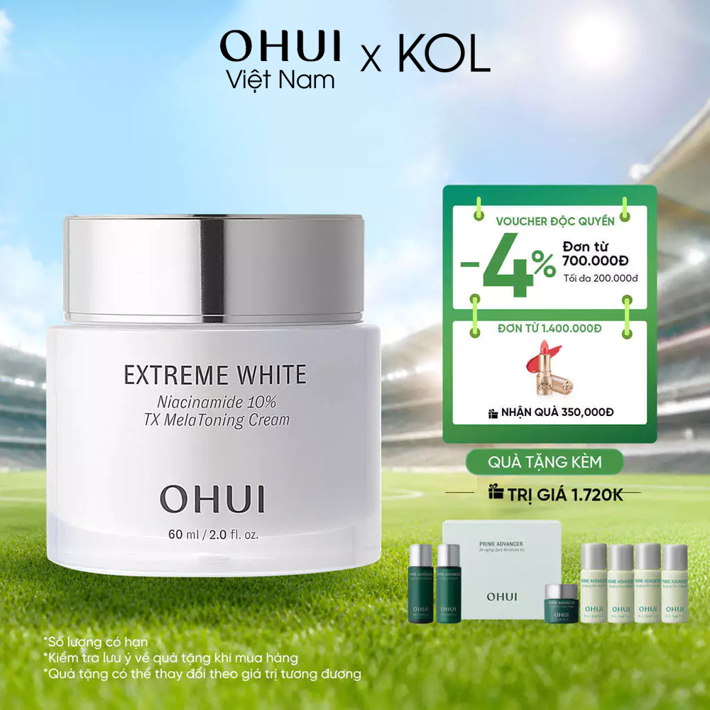 [KOL x OHUI] Kem dưỡng trắng da sáng rạng rỡ OHUI Extreme White Cream