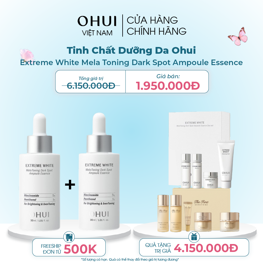 Bộ Dưỡng Da Ohui Extreme White Melatoing Due Set