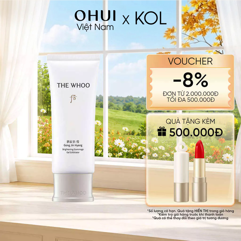 [KOL x OHUI] Gel Tẩy Tế Bào Chết Dạng Gel Whoo Gongjinhyang Seol Brightening Gommage Gel
