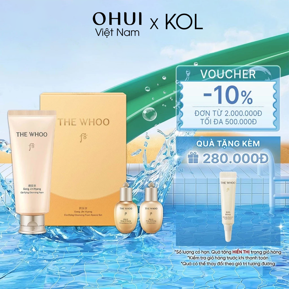[KOL x OHUI] Sữa Rửa Mặt Dưỡng Trắng Gongjinhyang Seol Brightening Cleansing Foam