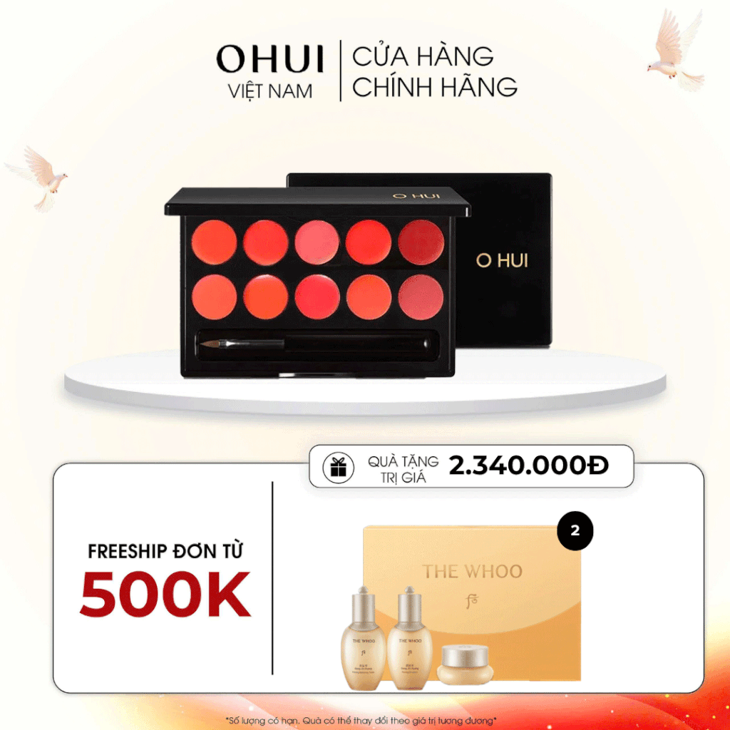 Bảng Son 10 Màu Ohui Rouge Real Palette