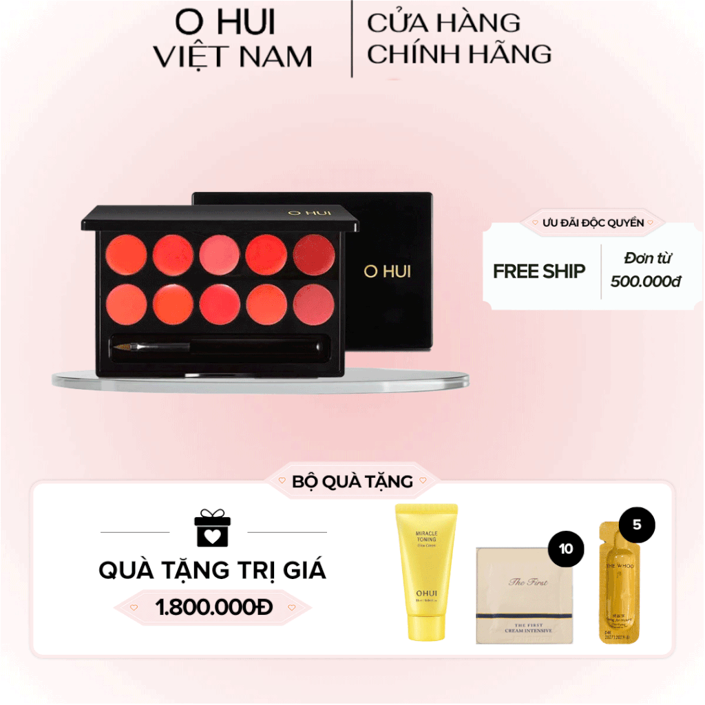 Bảng Son 10 Màu Ohui Rouge Real Palette