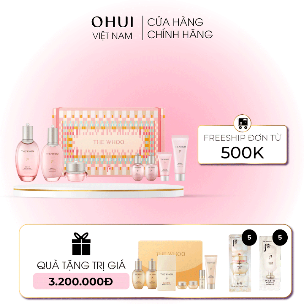 Bộ Dưỡng Ẩm Chống Lão Hóa Whoo Gongjinhyang Soo Special 3pcs Set NY25