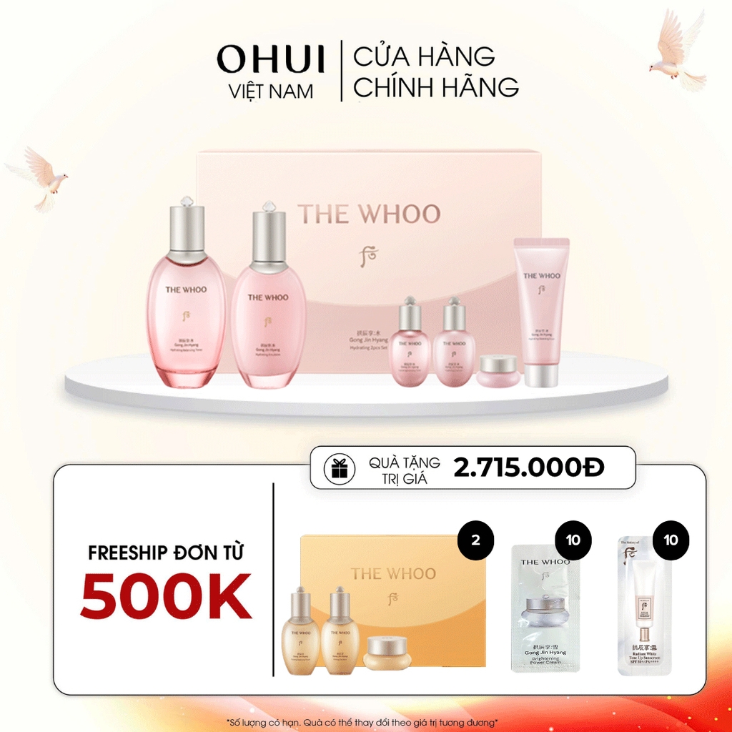 Bộ Dưỡng Ẩm Chống Lão Hóa Whoo Gongjinhyang Soo Vital Hydrating 2pcs