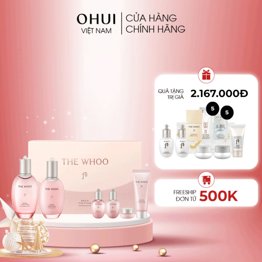 Bộ Dưỡng Ẩm Chống Lão Hóa Whoo Gongjinhyang Soo Vital Hydrating 2pcs