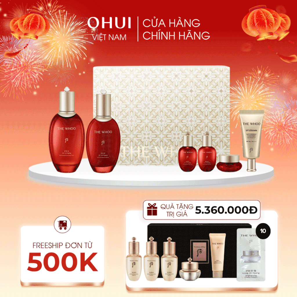 Bộ dưỡng da chống lão hóa Whoo Jinyulhyang 2pcs Y25