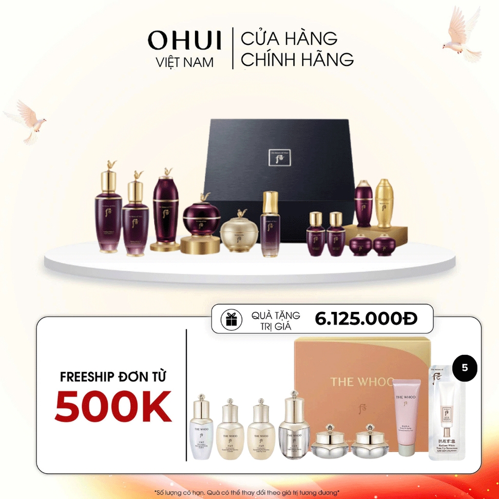Bộ Dưỡng Da Kiệt Tác Hoàn Lưu Cao Whoo Hwanyu Imperial Youth Heritage Set