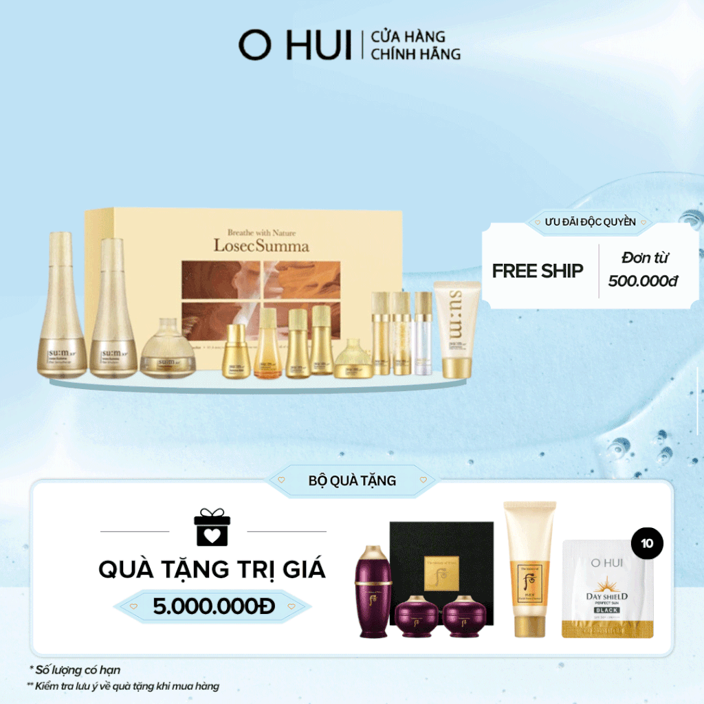 Bộ Dưỡng Da Sum37 LosecSumma Elixir Set
