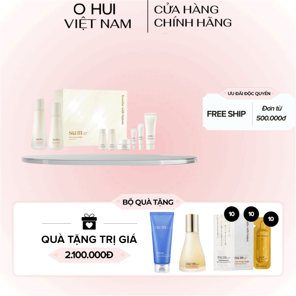 Bộ Dưỡng Da Sum37 Time Energy Bright Special Set