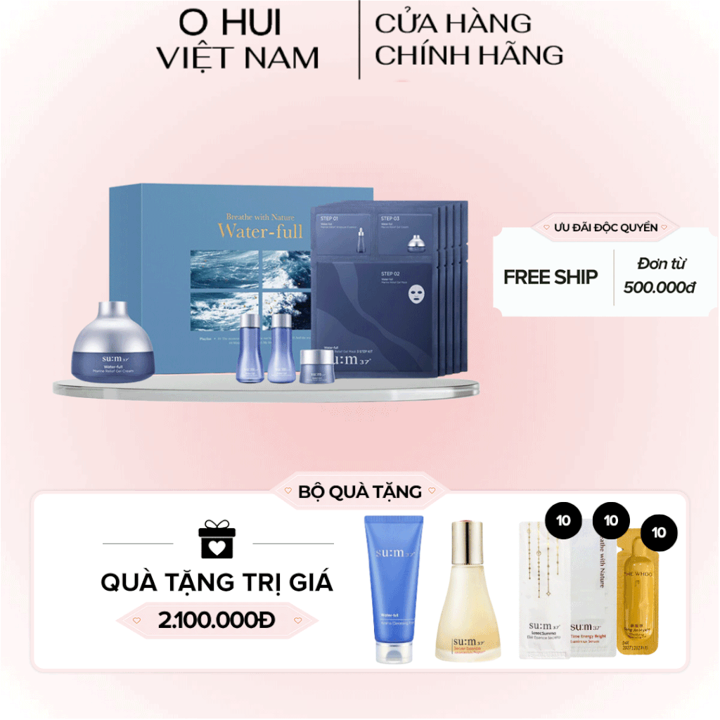 Bộ Dưỡng Da Sum37 Water-full 120 Special Set