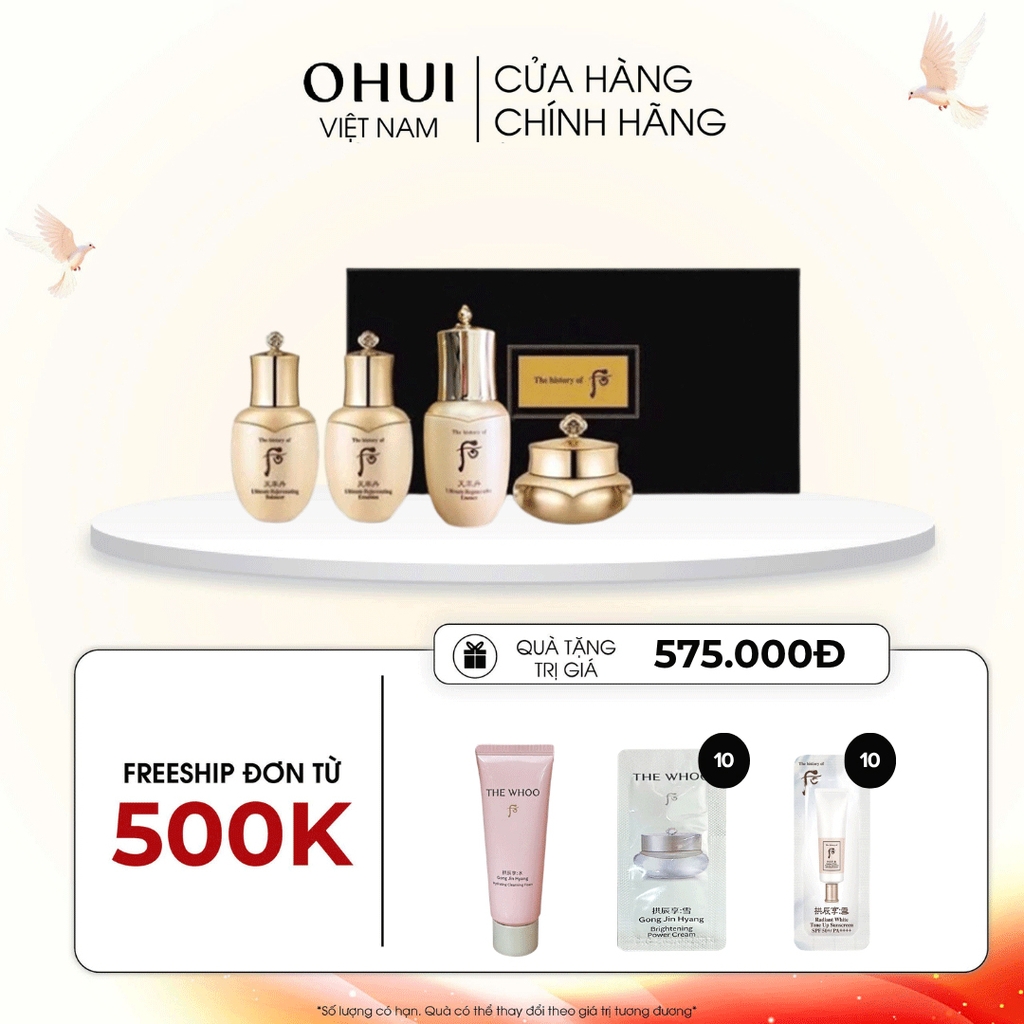 Bộ Dưỡng Da Whoo Cheonyuldan Ultimate Regenerating Gift Set Mini 4pcs