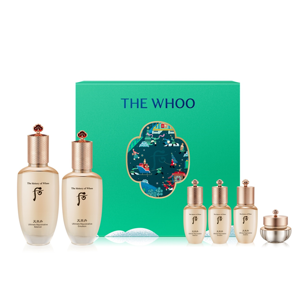 Bộ Dưỡng Da Trẻ Hóa Whoo Cheonyuldan 2pcs Special Set Holiday