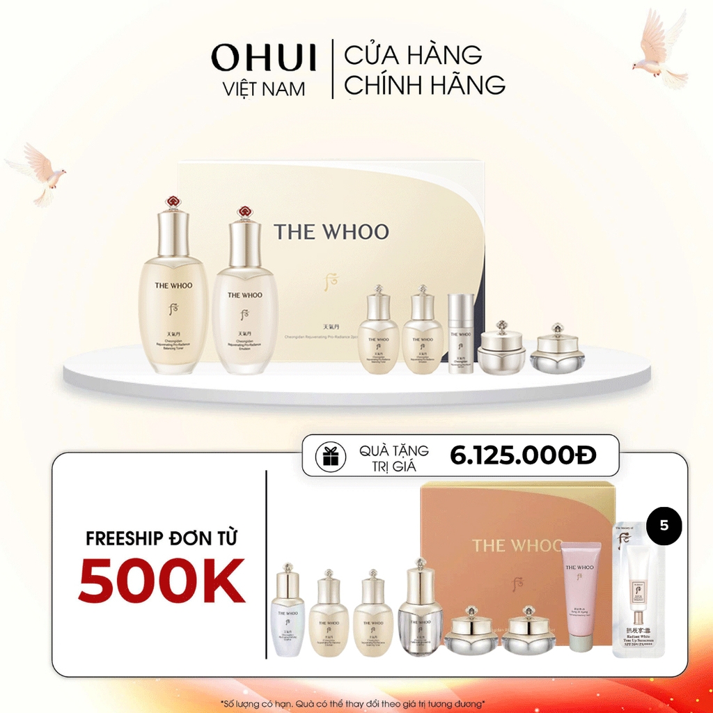 Bộ Dưỡng Da Whoo Cheongidan Pro Radiant 2pcs Set