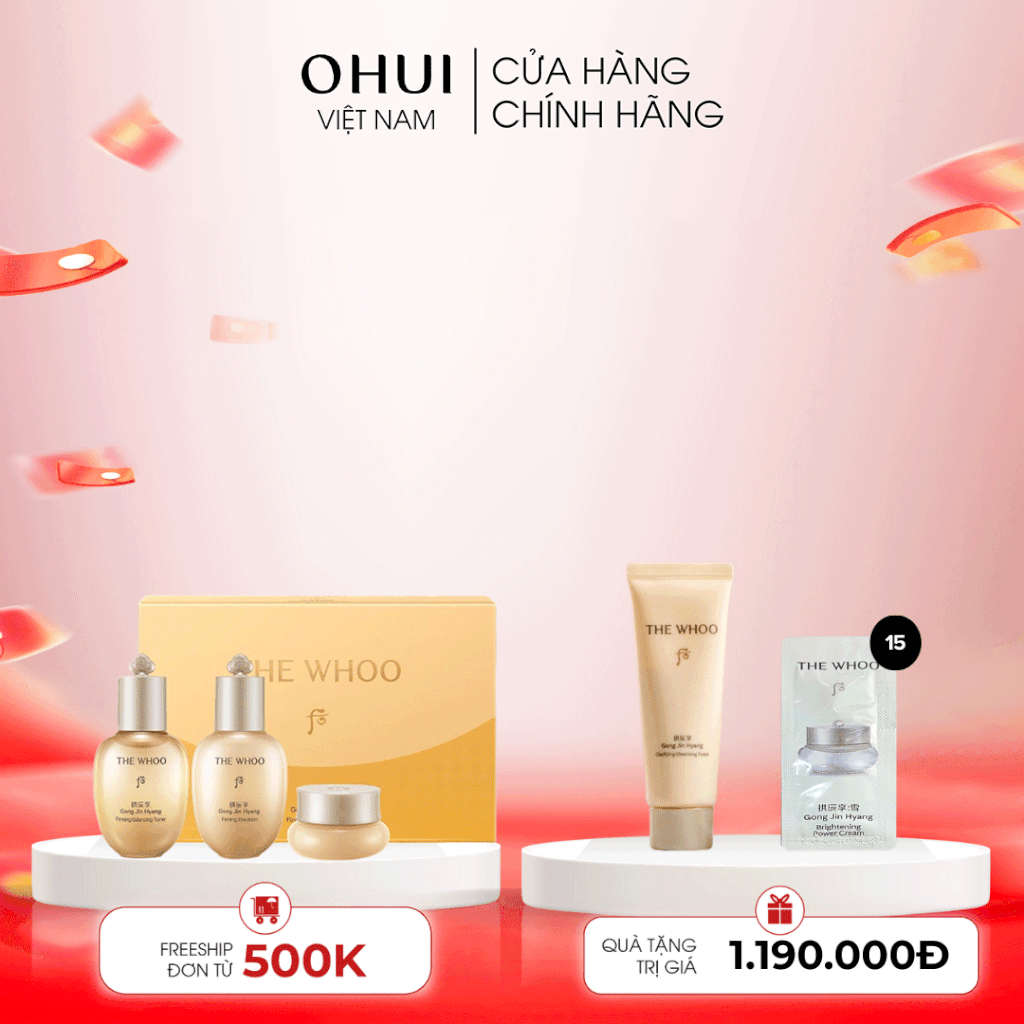 Bộ Dưỡng Da Whoo Gongjinhyang 3PCS Mini