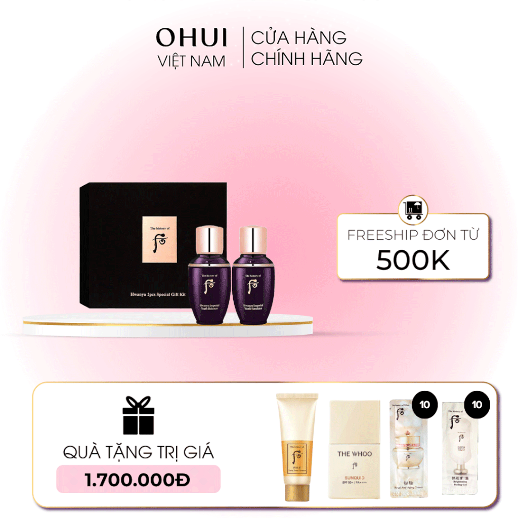 Bộ dưỡng da Whoo Hwanyu Imperial Youth mini 2 pcs
