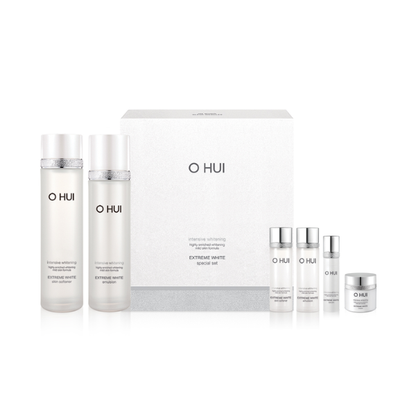 [KOL x OHUI]Bộ 6 món dưỡng trắng chuyên sâu toàn diện cao cấp OHUI Extreme White 6pcs