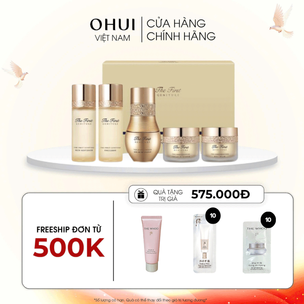 Bộ Dưỡng Trẻ Hóa Da O Hui The First Mini 5 pcs