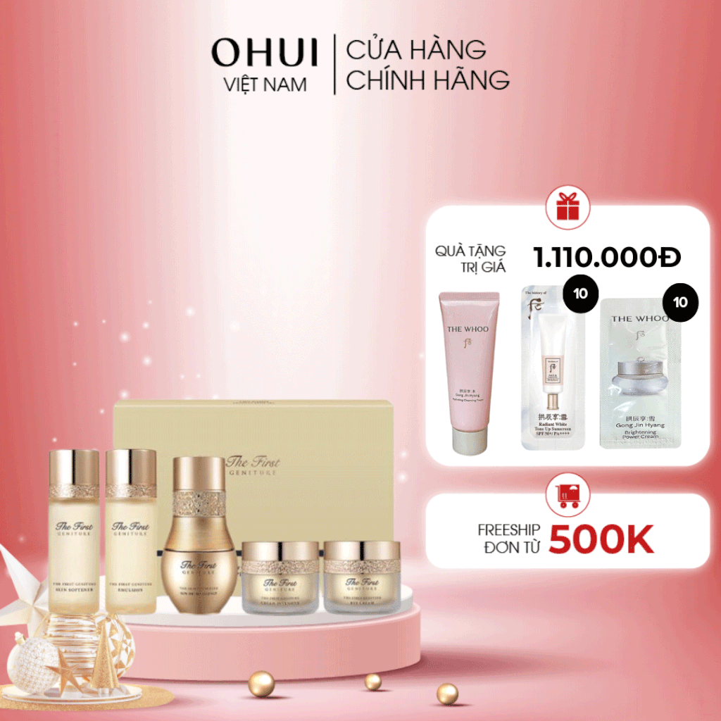 Bộ Dưỡng Trẻ Hóa Da O Hui The First Mini 5 pcs