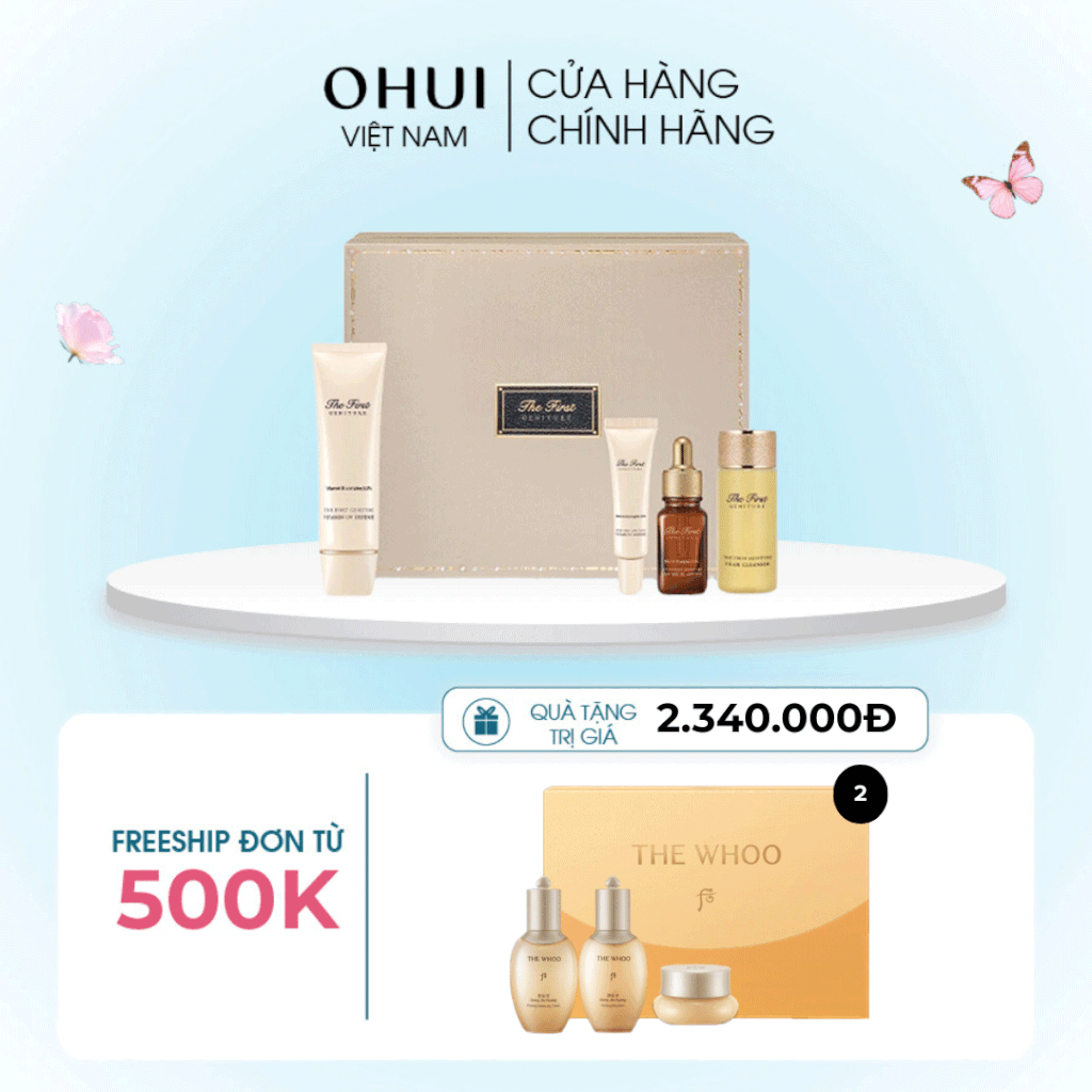 Bộ kem chống nắng dịu da và trẻ hóa Ohui The First Vitamin UV Defense
