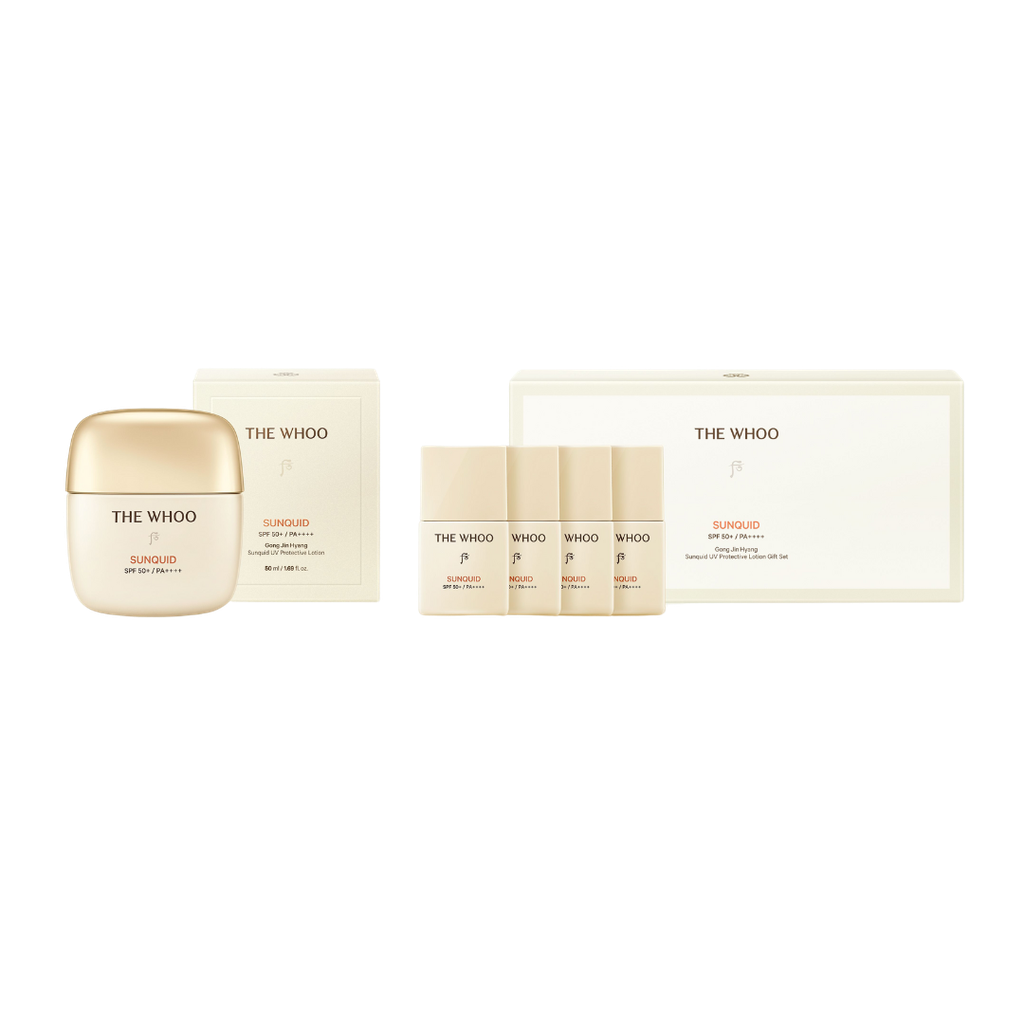[KOL x OHUI] Bộ kem chống nắng Whoo Gongjinhyang Sunquid Uv Protective Lotion 5pcs Set